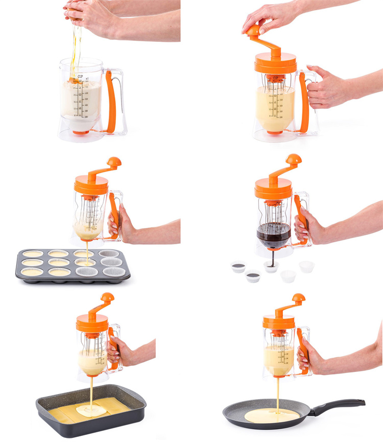 Multi function pancake batter dispenser