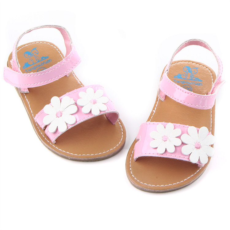 OEM Summer flower baby sandals kids shoes
