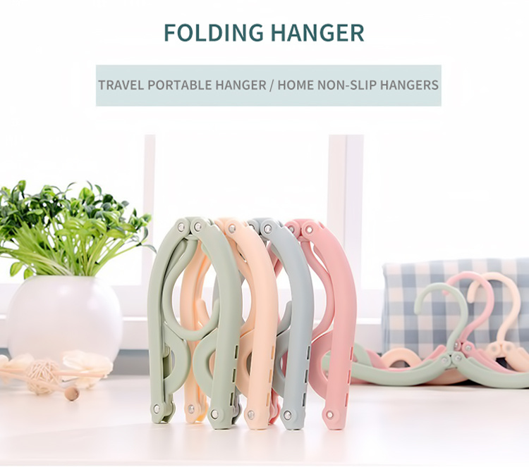 [10 pack] travel artifact folding hanger