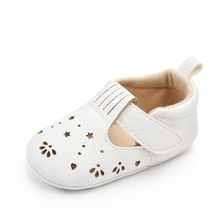 OEM Soft leather soles for girl's non-slip walking kids shoes