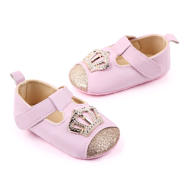 OEM Gold Crown Princess Fashion Baby Girl Party kids shoes