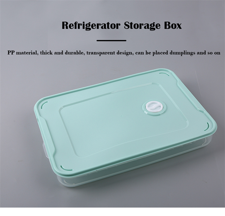 [3 packs] frozen storage box of dumpling refrigerator