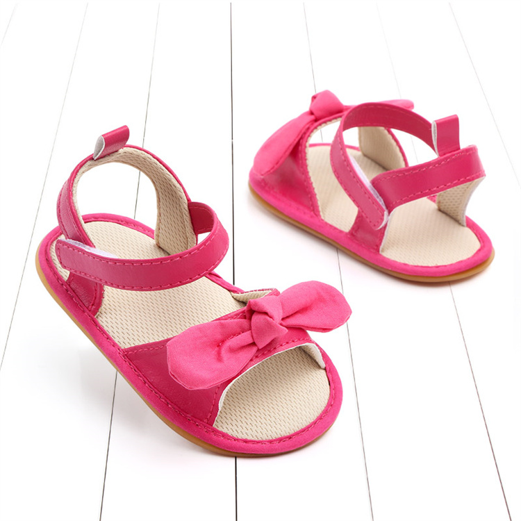 OEM 0-1 year old baby sandals soft sole non-slip walking baby shoes