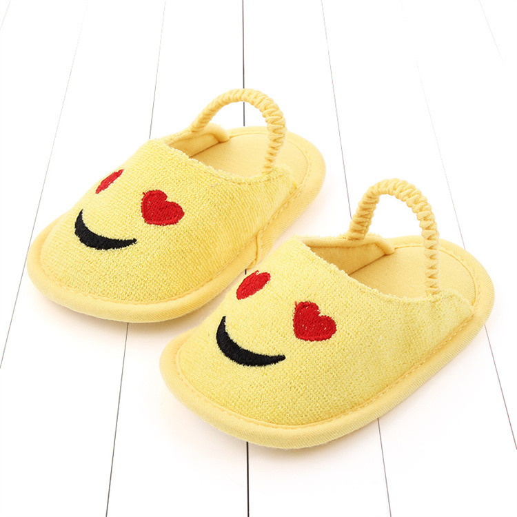 OEM Yellow expression sandals soft sole non-slip baby walking shoes