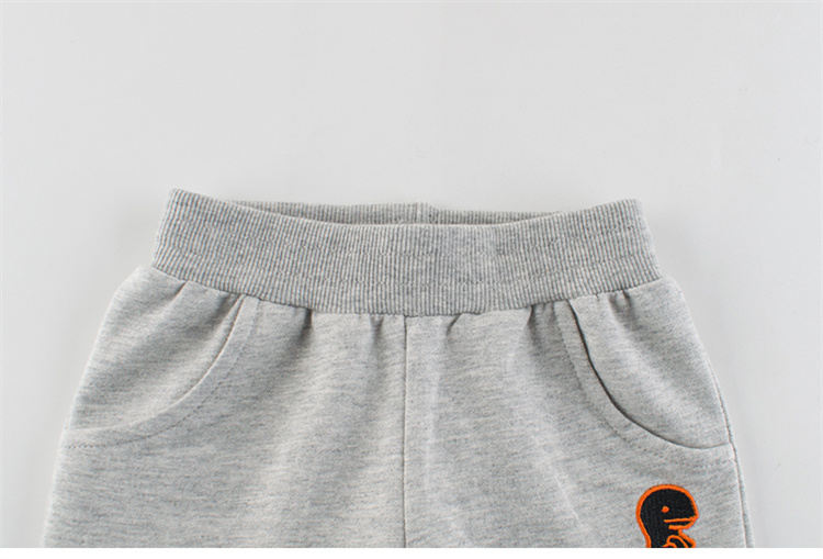 27kids Stylish cute comfortable cotton dinosaur knit baby boy shorts