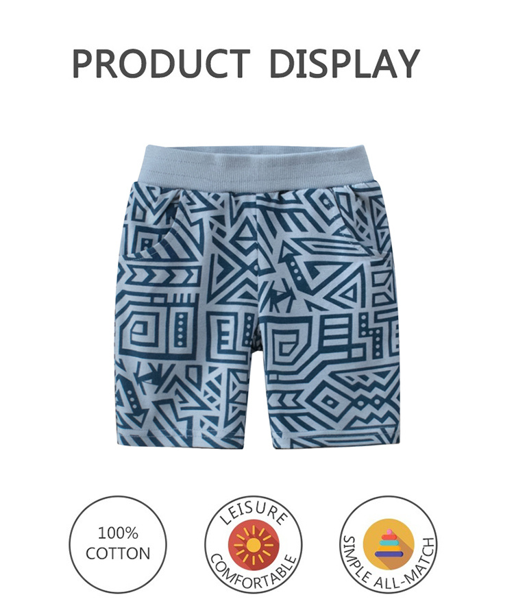 27kids Fashion printed summer shorts for children boys