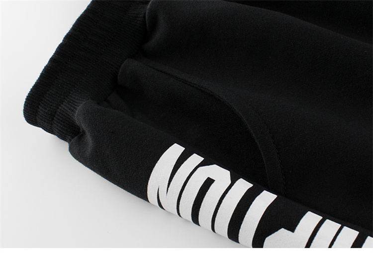 27kids Black casual style 100% cotton knit comfortable summer boys shorts