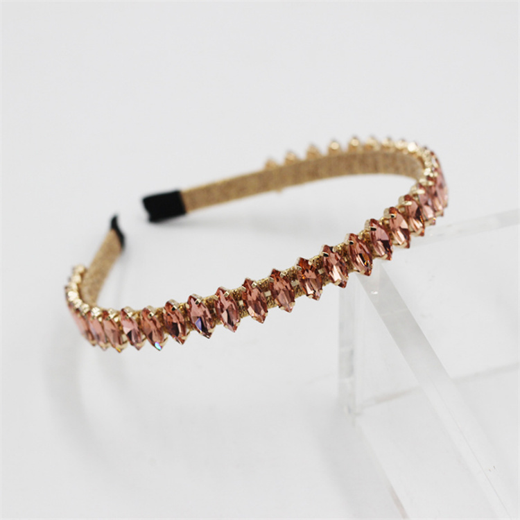 Baroque luxury sparkle color diamond hair band hair clip