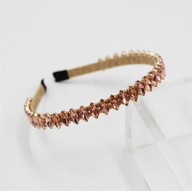 Baroque luxury sparkle color diamond hair band hair clip