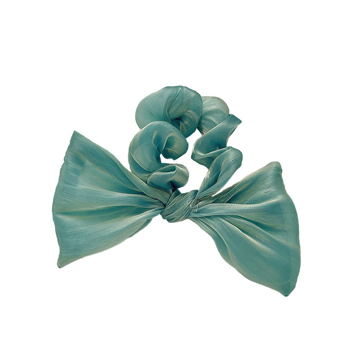 Two sets of sweet  soft  colored mercerized bows with hair bands