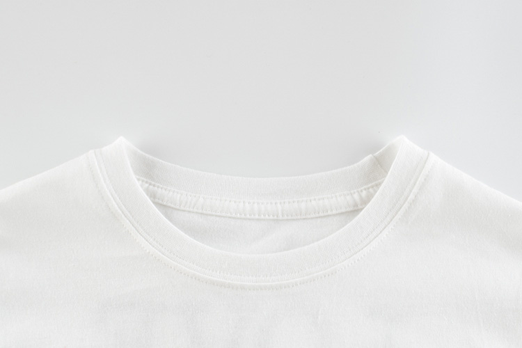 27kids Heart-shaped neutral baby boy summer printed T-shirt round neck