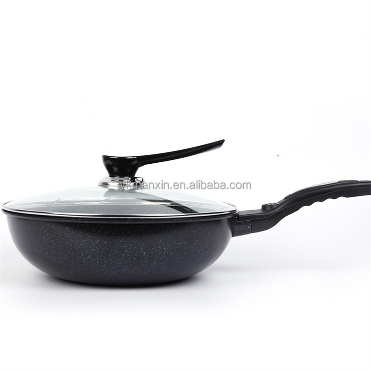 Non stick pan with flat bottom
