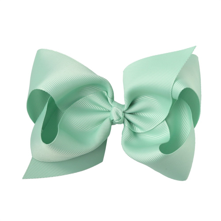 Three pack Color ribbon bow hair clip