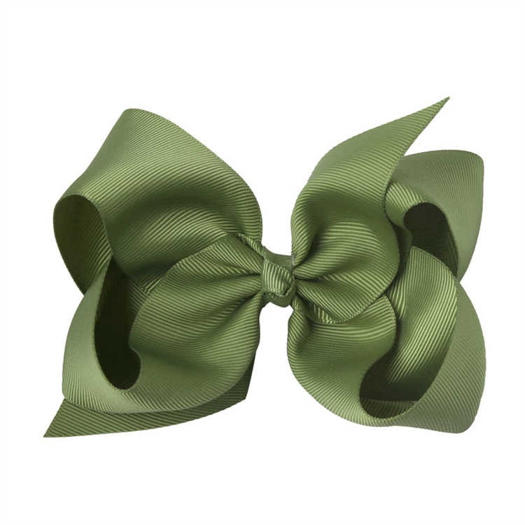 Three pack Color ribbon bow hair clip