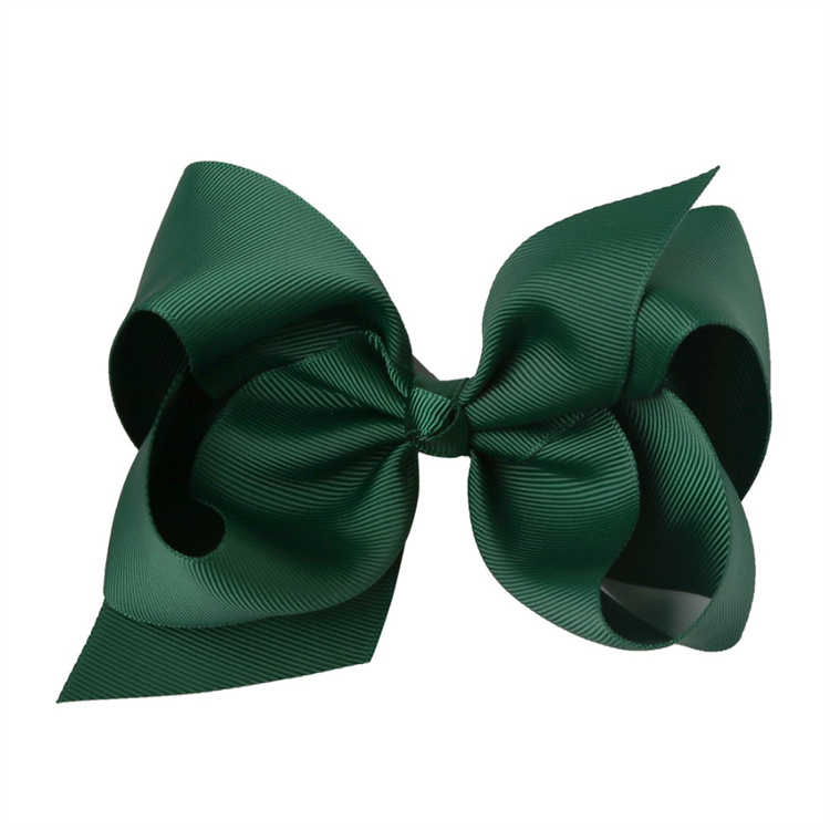 Three pack Color ribbon bow hair clip