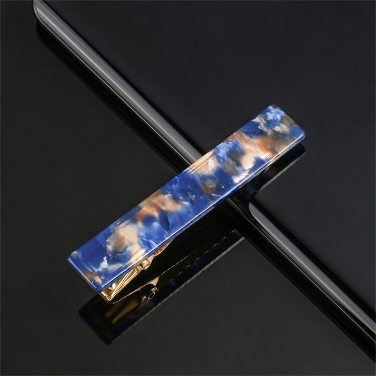 Three pack Leopard print amber acrylic hair clip