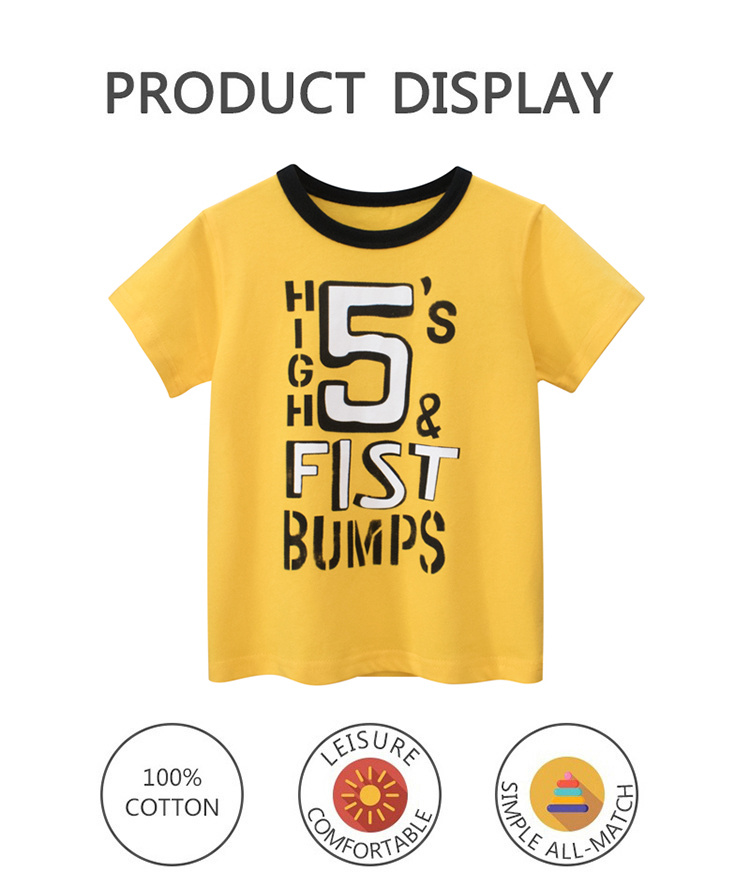 27kids Cotton knit cartoon t-shirt for baby boys