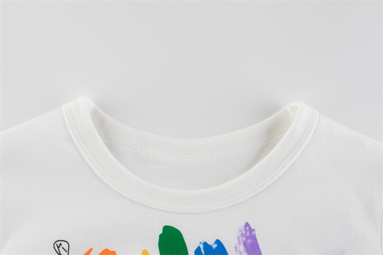 27kids Short-sleeved t-shirt with white rainbow print