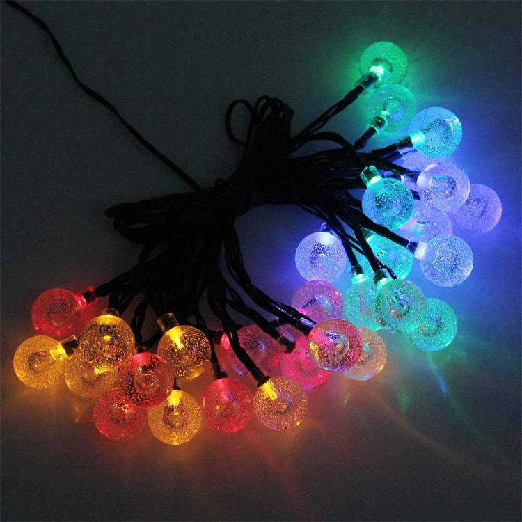 Outdoor solar colored lights