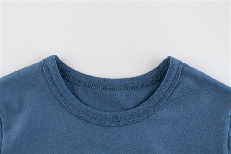 27kids Blue cartoon t-shirt with comfortable short sleeves