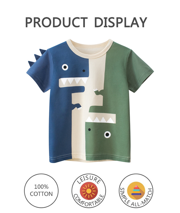 27kids Dinosaur Print T-shirt for children