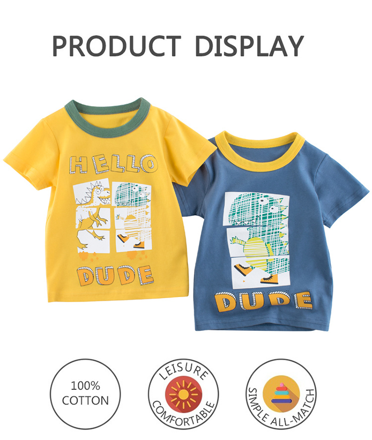 27kids Summer breathable comfortable children's T-shirt for boys