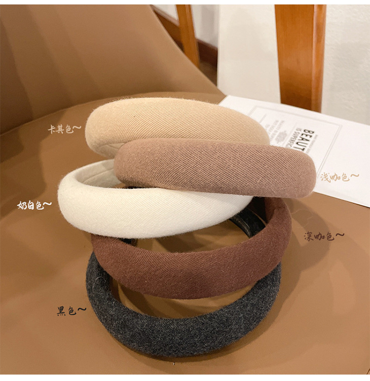 Thick sponge cushion autumn hair band hair clip