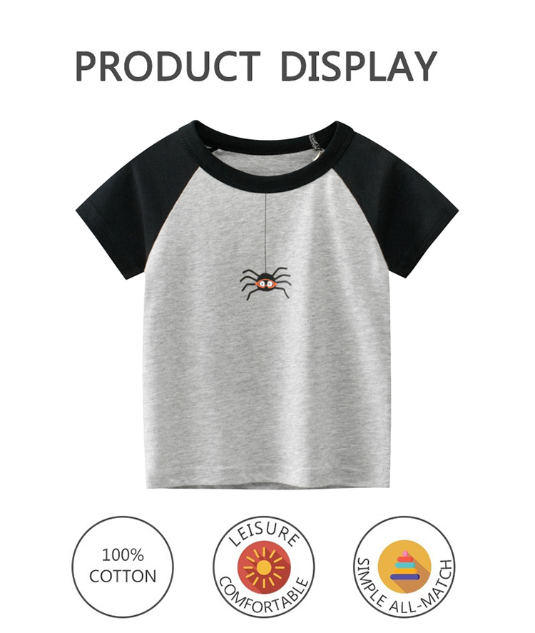 27kids Summer style casual and comfortable short-sleeved T-shirt