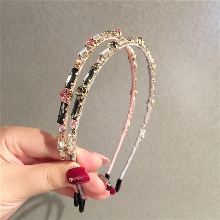 Retro Rhinestone Pearl crystal hair clip for girls
