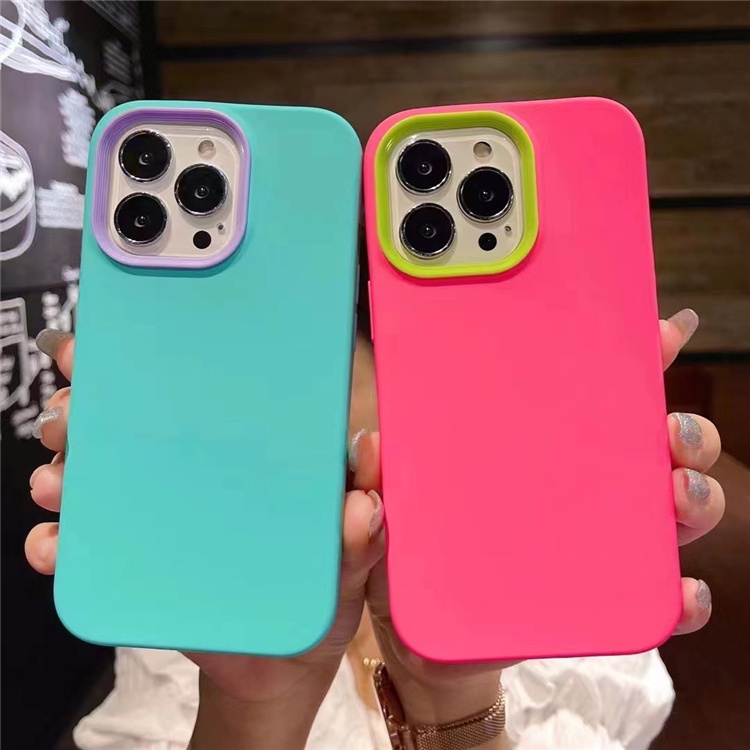 Candy colored fingerprint proof cell phone case