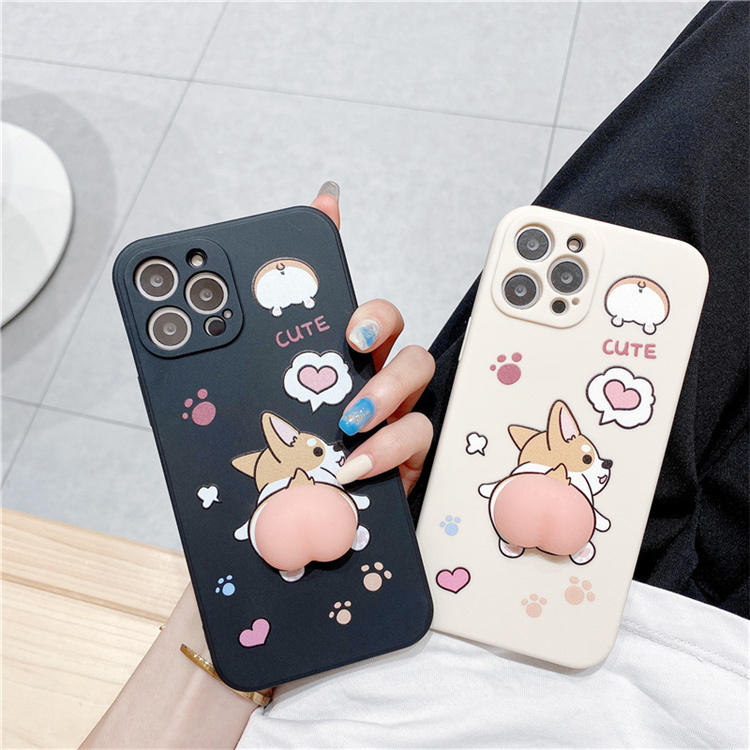Soft tactile dog phone case