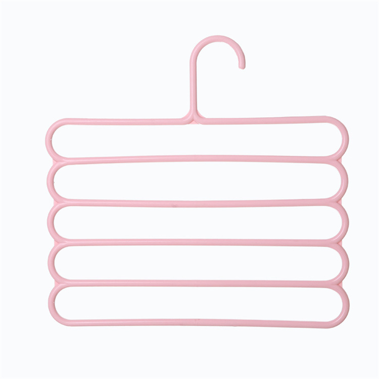 Household plastic multi functional trousers multi layer belt hangers