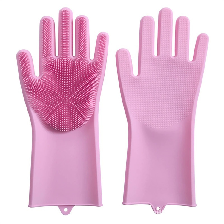 Silicone dishwashing gloves