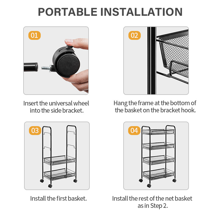 4 story standing metal moving storage vehicle