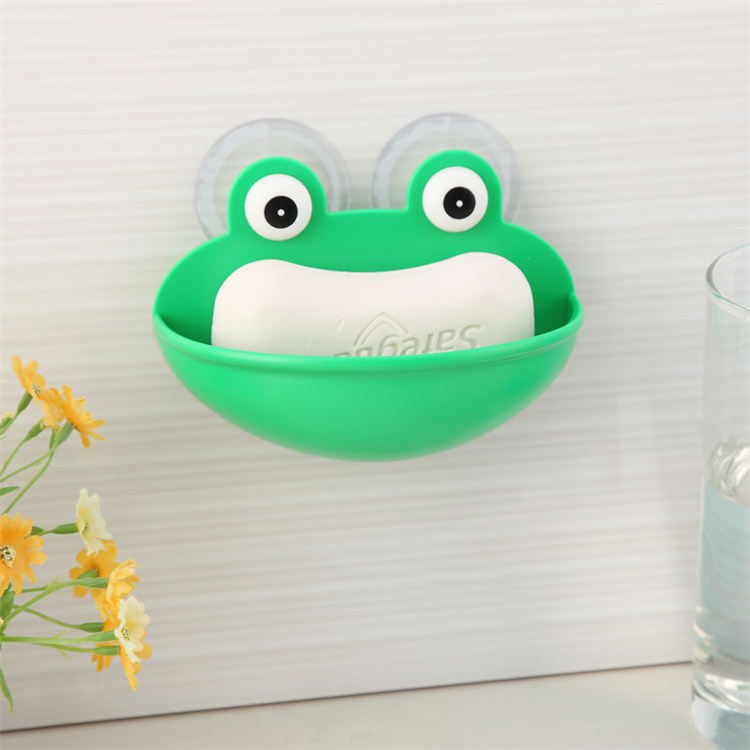 Wall mounted drain soap holder