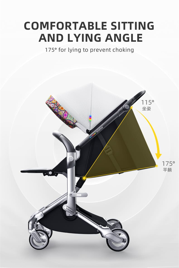 Bebebus High View Pu three in one foldable stroller