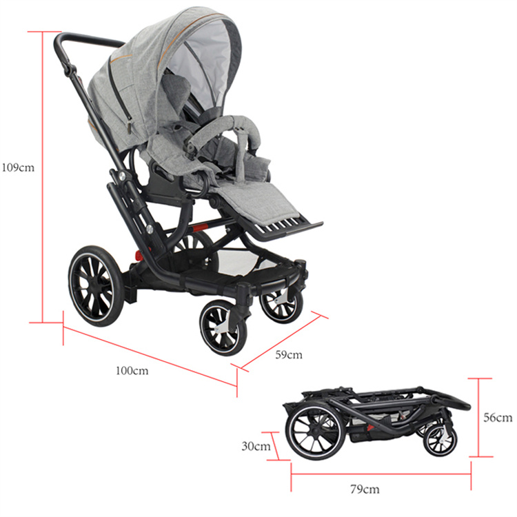 Gisili Two-way three-in-one collapsible stroller