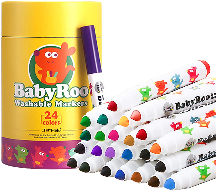 Joanmiro washable non toxic 12 color children s crayons