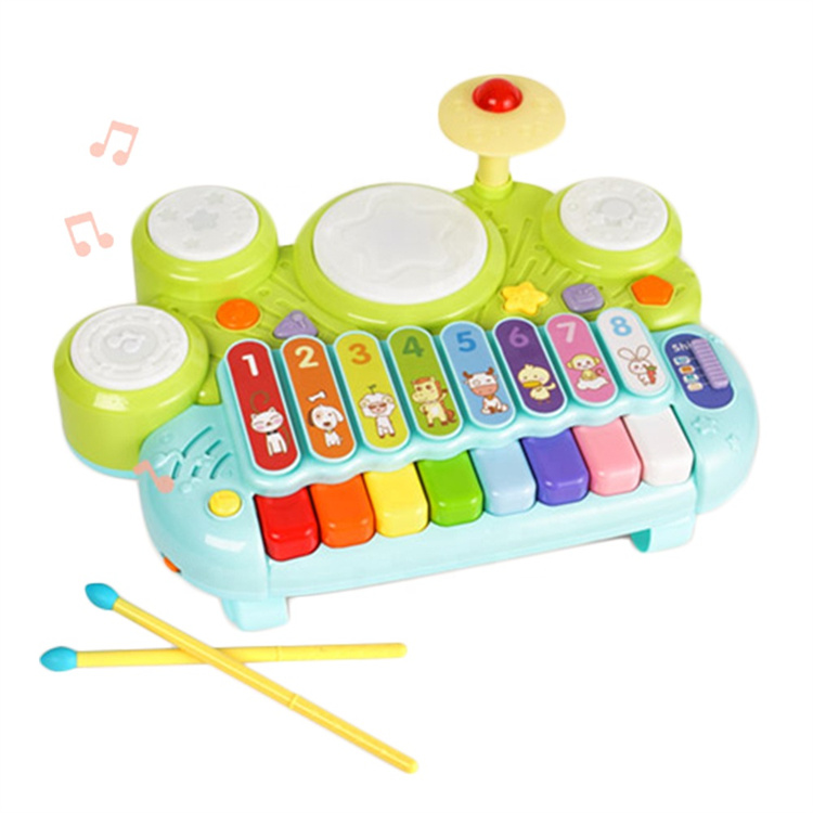 GOODWAY multi functional electronic keyboard and drum combination toy