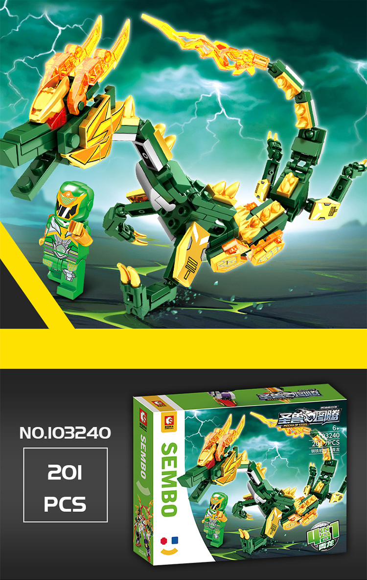 SEMBO Four in one mythical Beast Robot Building Block set