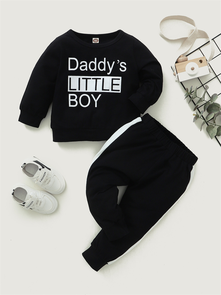BOBO CRAFT Baby boy long sleeve monogrammed sweater set