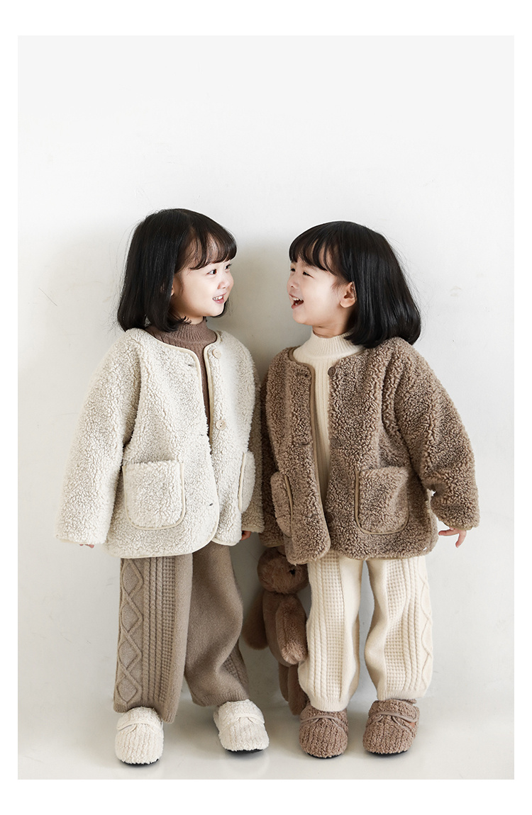YOYO Warm fleece childrens coat with pocket
