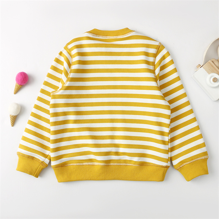 Kaiya Spring and autumn super soft striped baby hoodie