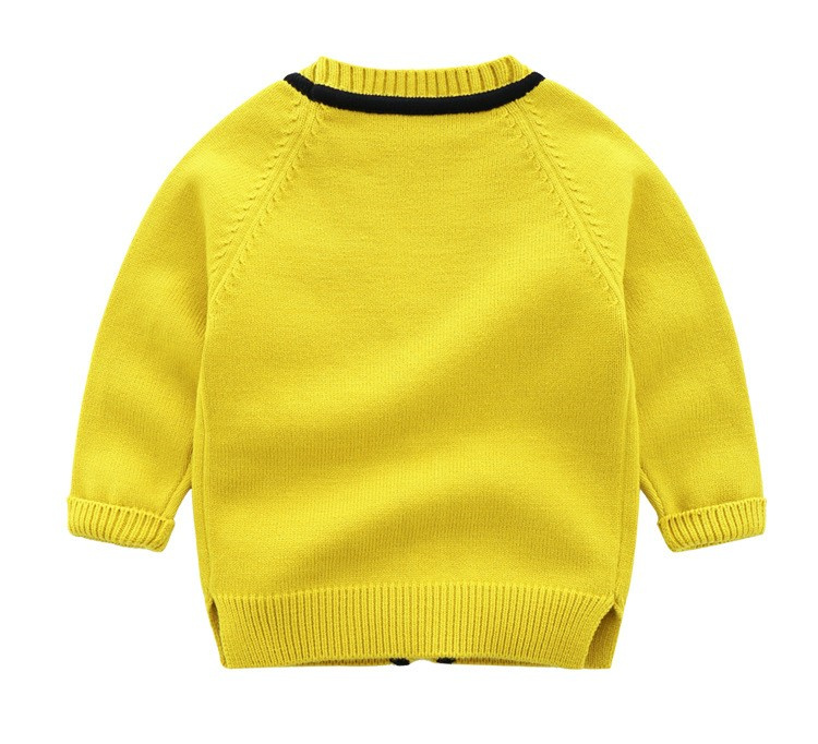 Weiyi Plain Colored Baby Cardigan Sweater