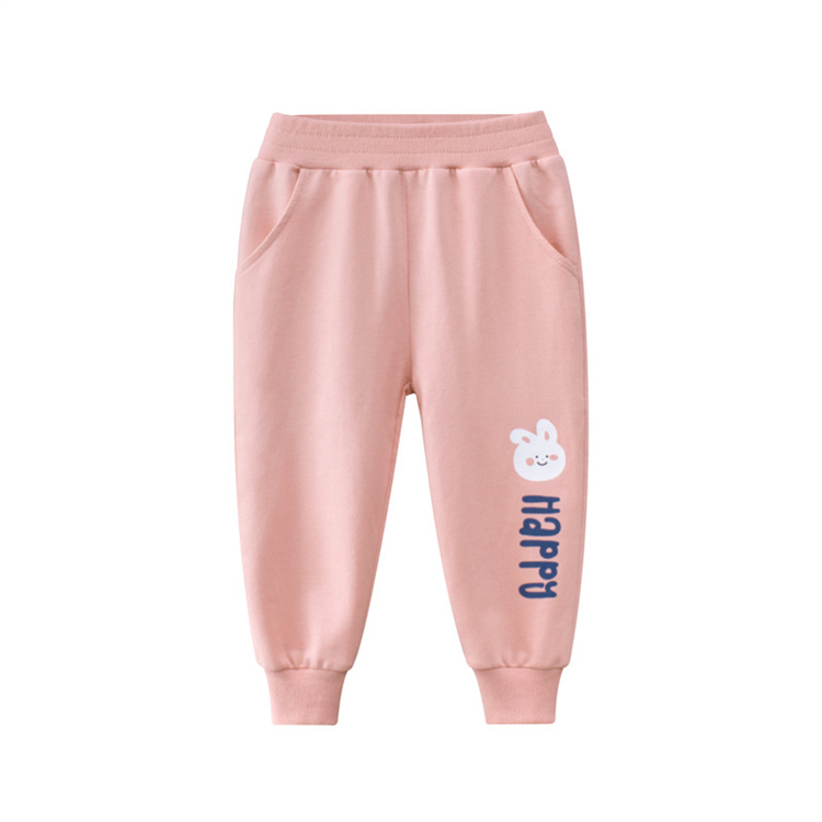 Micro Candy colored soft pure childrens cotton sports casual pants
