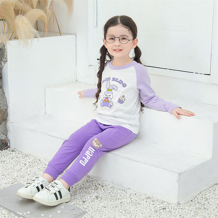Micro Candy colored soft pure childrens cotton sports casual pants