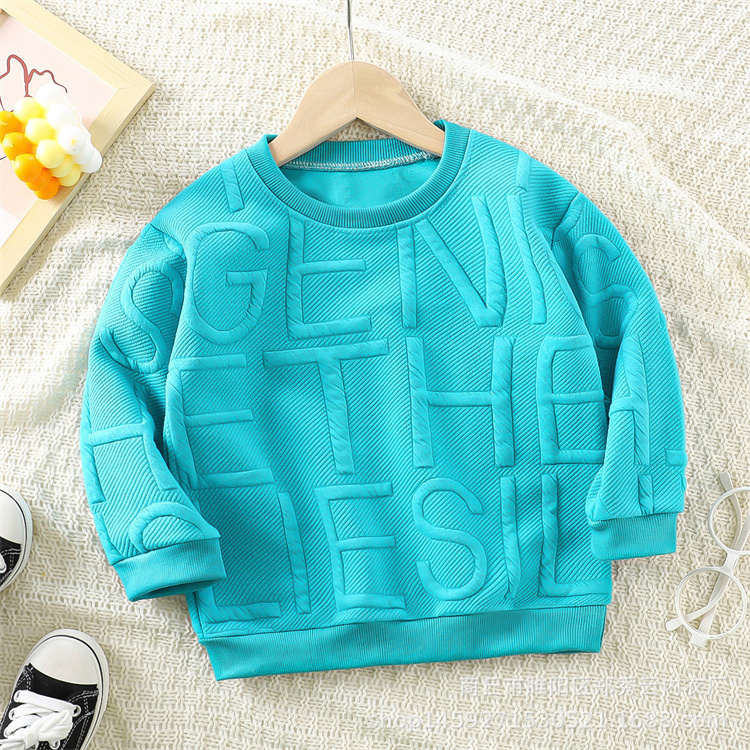 Baixuan Korean version of pure color printing sweater