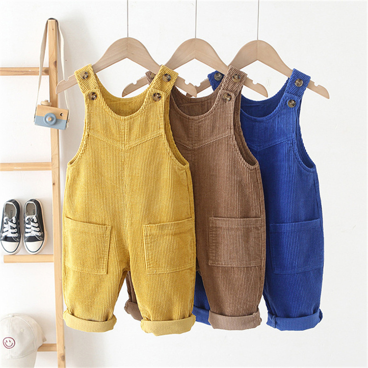 OEM Corduroy baby girl jumpsuit