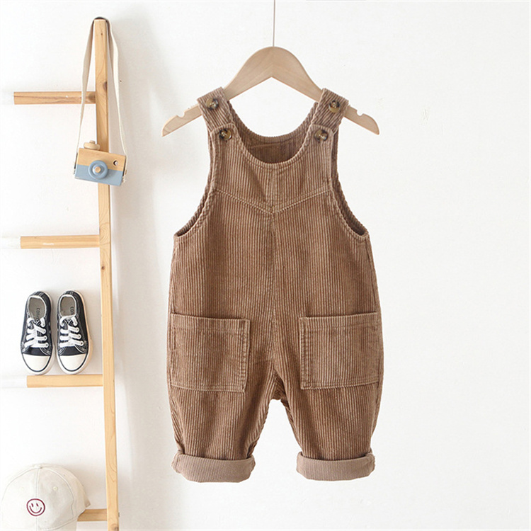 OEM Corduroy baby girl jumpsuit