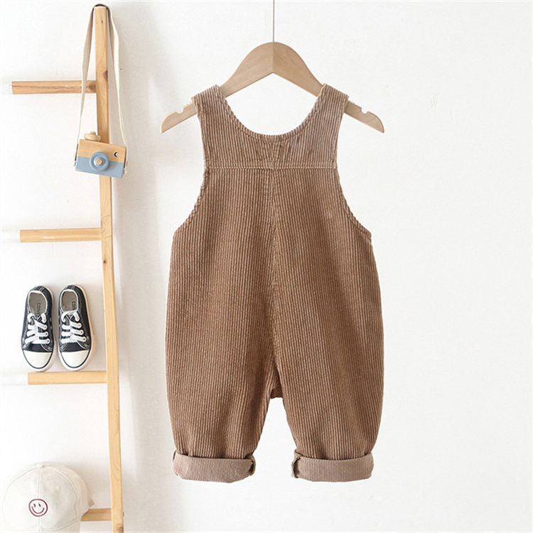 OEM Corduroy baby girl jumpsuit